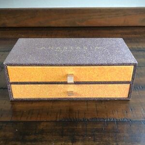 Anastasia Sparkling Orange and Brown Organizer Box